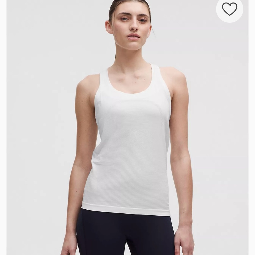Swiftly Tech Racerback Tank Top in White
